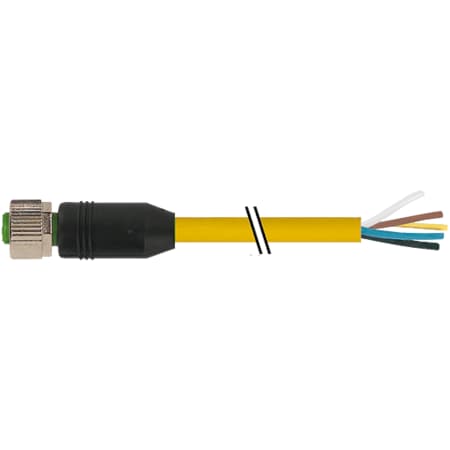 Murrelektronik M12 male 0 Degree / M12 male 0 Degree shielded Ethernet, TPE 2x2x22AWG SF/UTP CAT5 7700-12241-1610300